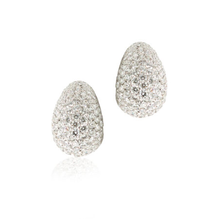 Pavé Diamond Huggies