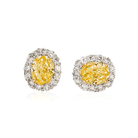 Yellow Diamond Studs