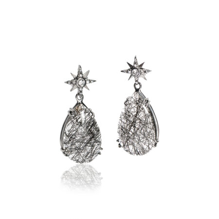 Rutilated Quartz Drop Earrings