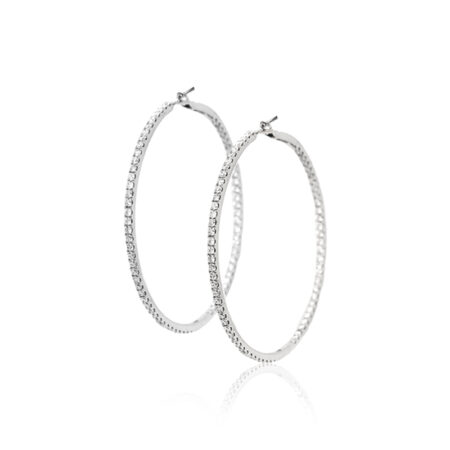 Diamond Hoop Earrings