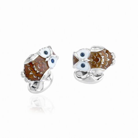 Enamel Owl Cufflinks