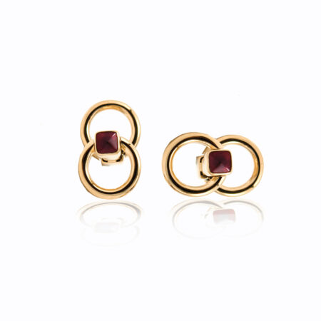 Garnet & Gold Cufflinks