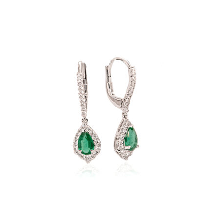Emerald & Diamond Earrings