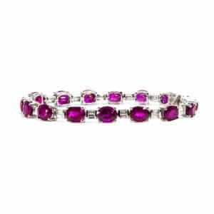 Rubies And Diamond Bracelet
