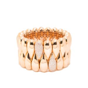 Rose Gold Bangle with Diamonds