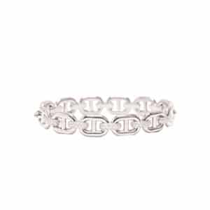 White Gold and Diamond Five Link Bracelet