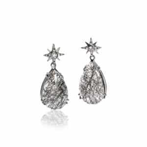 Rutilated Quartz Drop Earrings