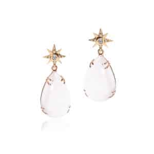 Rose Quartz Drop Earrings