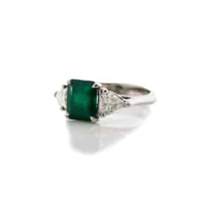 Emerald and Diamond Ring
