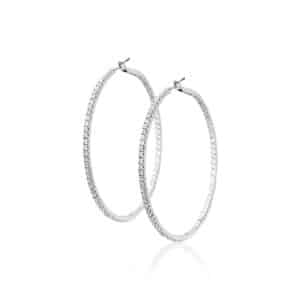 Diamond Hoop Earrings