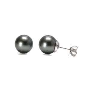Black Tahiatian Pearl Studs