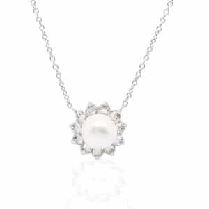 Pearl and Diamond Pendant