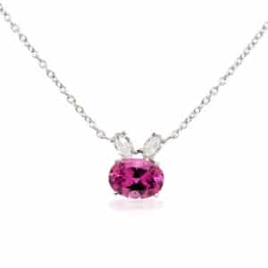 Spinel & Diamonds Pendant