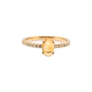 Citrine & Diamond from the Stackable Ring Collection