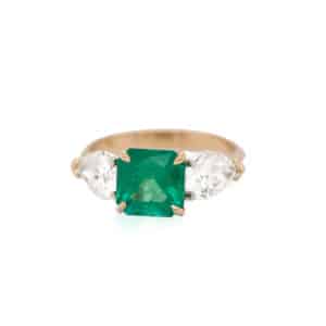 Emerald & Diamonds Ring