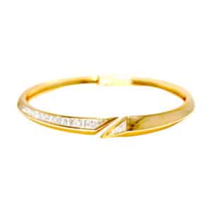 Diamonds & Gold Custom made Bangle