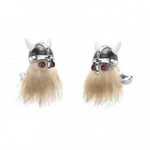 Viking Skull and Helmet Cufflinks