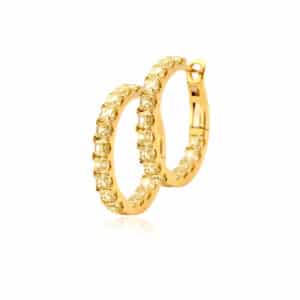 Diamond Hoop Earrings