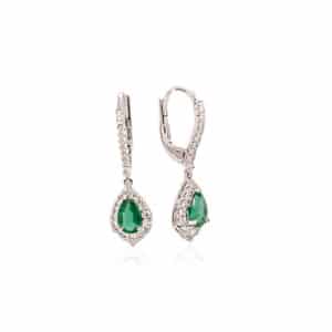 Emerald & Diamond Earrings