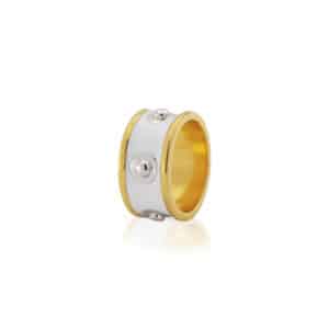 White Enamel Hardwear Collection Ring