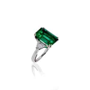 Emerald & Diamond Ring