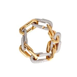 Fancy Link Diamond Bracelet