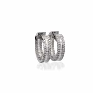 Huggie Hoop Diamond Earrings