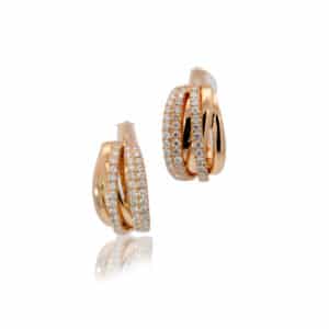 Hoop Diamond Earrings
