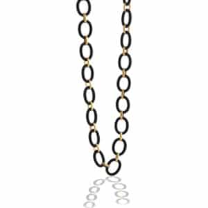 Open Oval Link Gold Necklace