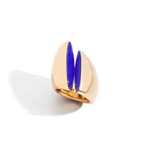 Eclisse Crystal & Lapis Ring