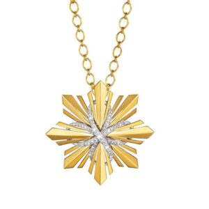 VERDURA Gold, Platinum And Diamond ETOILE" CONVERTIBLE PENDANT BROOCH