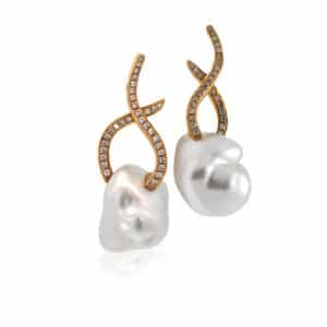Baroque Pearl drop earrings