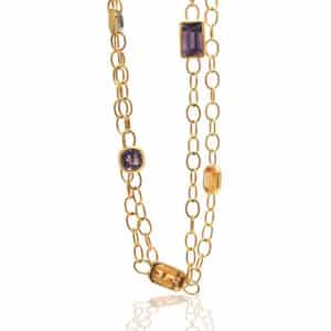 Multi-Colour Gemstone Necklace